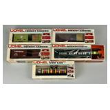 Lionel Freight Cars, Passenger Car, Tank Car.