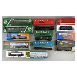 Train Cars, Tanker Cars, Passenger Cars, Flat Car.