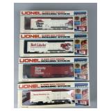 4 Lionel Reflefer Cars, Pizza Hut, Red Lobster,