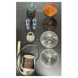 Railroad Crossing Light, Signal Covers, Insulator.