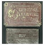 General Electric Locomotive Plaques.
