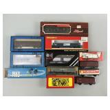 Reefer, Gondola, & Baggage Car, & 4 Train Cars.