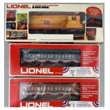 Lionel Burger King Engine, Pres. Campaign Cars.