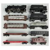 Lionel Engine, Tenders, Open Freight Cars, Tanker.