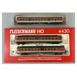Fleischmann Locomotive Engine & Passenger Car.