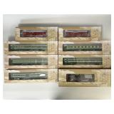 NOS Bachmann Engine, Passenger, & Open Wagon Cars.