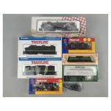 Engine, Baggage Cars, Boxcar, Coach Model Kit.