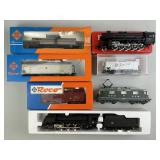 Locomotives, Tender, Reefers & Tank Car.