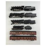 Locomotive Engines & Tenders, Passenger Cars.
