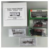 Train Car Models, Flat Cars, Caboose, Wood Reefers