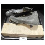 Vintage Cleats & Sports Trading Cards.
