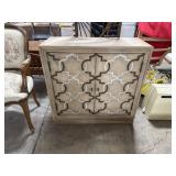 Transitional Style Two-Door Accent Cabinet.