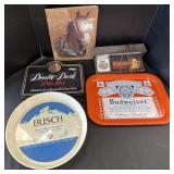 Beer Advertising Signs & Trays.