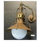 Cog Style Industrial Pendant Light Fixture.
