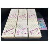 6 Dakin Ginny Dolls & Collector Book.