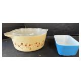 Pyrex Casserole Dish & Refrigerator Dish.