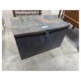 Vtg Steel Lock Box.