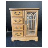 Vintage Wooden Jewelry Box.