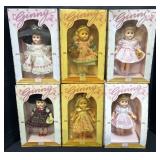 6 Vintage Dakin Ginny Dolls W/ Boxes.