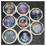8 Danbury Mint Barbie Collector Plates.