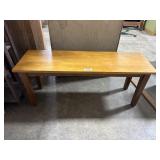 Blonde Oak Bench.