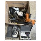 Sander, Soldering Gun, Clamps, Tools.