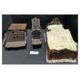 Vintage Wooden Dollhouse Furniture.