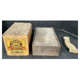 Adv. Boxes, Pa Crystal Peanut Bars & Sperm Oil.