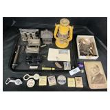 Still Bank, Coin Changer, Butt Gauges, Oil Lamp.