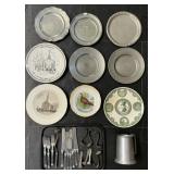 Pewter & Local Church Plates, Flatware.