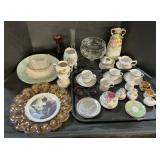Porcelain Teacups, Carnival Glass, Hen On A Nest.