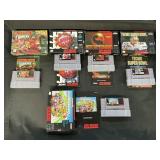 5 Super Nintendo Games W/ Boxes & Instructions.