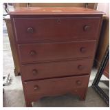Vtg Chimney Style Chest Of Drawers.: 27wx15lx36h