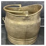 Brass Coal Scuttle.