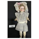 Early German Open Mouth Bisque Head Doll