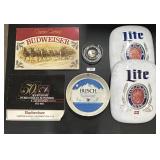 Beer Advertising, Signs, Serving Tray, Ashtray.