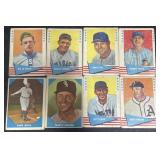 8 Vintage Baseball Trading Cards.