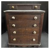 Salesman Sample Mahogany Chest Of Drawers.