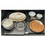Carnival Glass, Platters, Hazel Atlas Measuring
