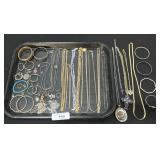 Sterling Silver Bracelets, Costume Jewelry.