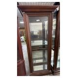 Nice Carved Mahogany Curio Cabinet.