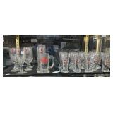 Budweiser & Michelob Beer Adv. Glasses.