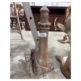 Concrete Lighthouse Yard Art.