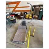Hanging Curved Chaise Lounge Patio Swing Chair.
