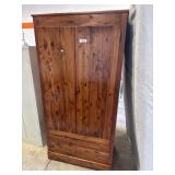 Vtg Cedar Armoire.
