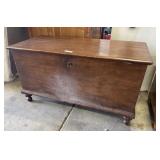 Vtg Dovetailed Pine Blanket Chest.