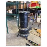 Hand Painted Decorative Belly Stove.