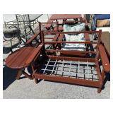 Vtg Wooden Patio Furniture.