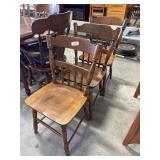 (3) Maple Spindle Chairs.