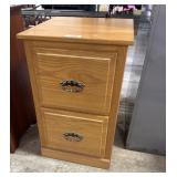 Blonde Oak Filing Cabinet.